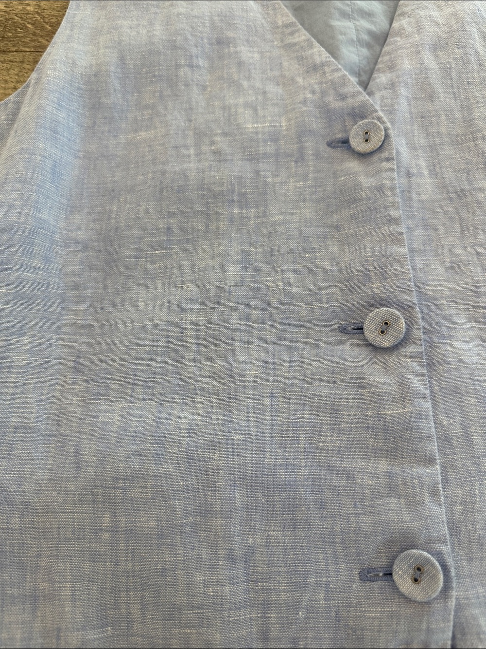 Quince Light Blue 2 piece Linen Set - Picture 6 of 11